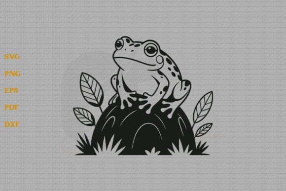 Cute Frog with Flower SVG: A Playful Touch for Embroidery Projects