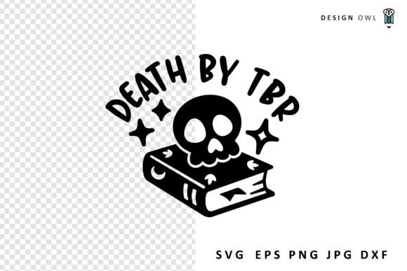 Death by TBR – A Playful SVG for Book Lovers and Craft Makers