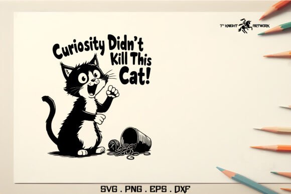 Funny Cat Svg Pt.1: A Playful Embroidery Design for Lighthearted Projects