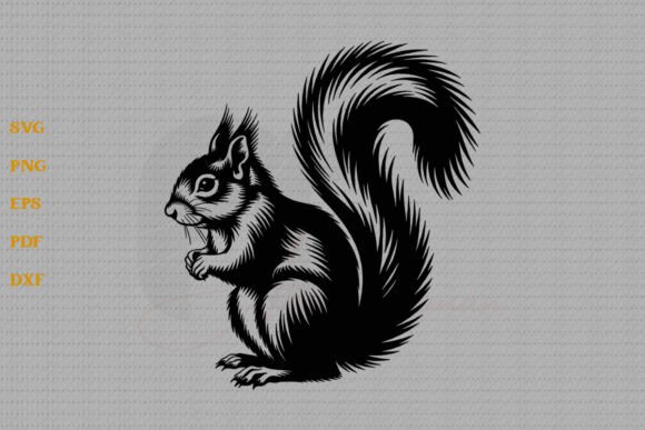 Funny Squirrel SVG: A Playful Embroidery Pick for Lighthearted Projects