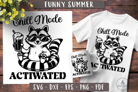 h1Funny Raccoon SVG: Chill Mode Activated for Craft Projects/h1