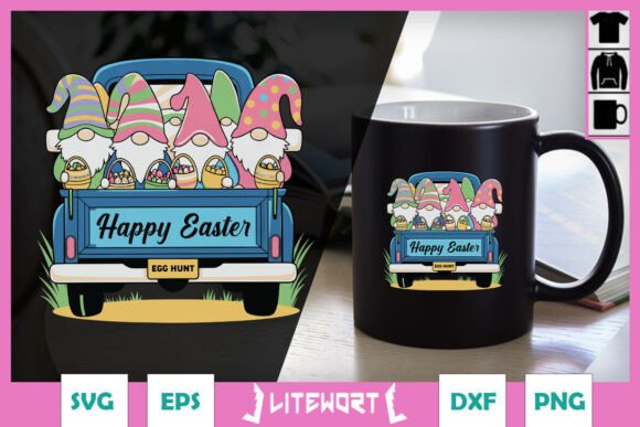 Happy Easter Gnomes Funny Truck SVG Review