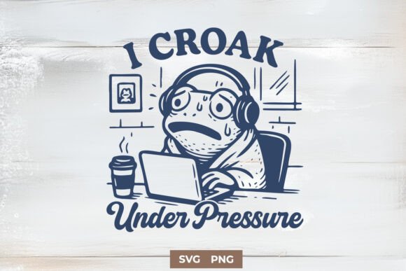 I Croak Under Pressure SVG – Funny Frog