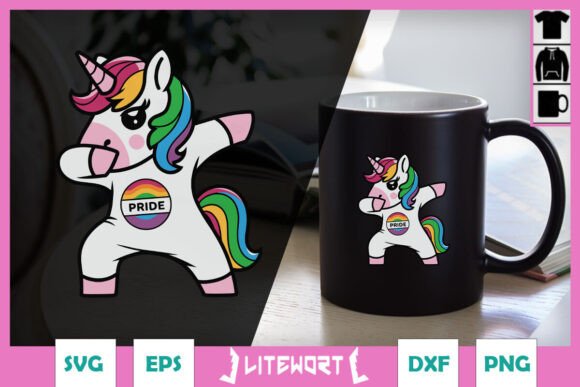 Pride Unicorn LGBT Funny Vibes SVG Review
