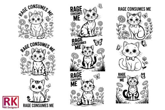 Rage Consumes Me Funny Kitten SVG Bundle Review