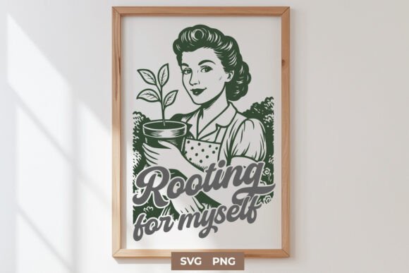 Rooting for Myself: A Retro Embroidery Design with Personality
