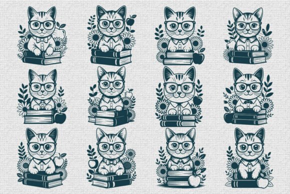 Teacher Cat SVG Bundle: Cute, Clever, and Ready for Real Projects